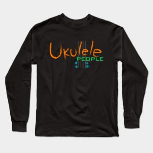 Ukulele People (orange) Long Sleeve T-Shirt